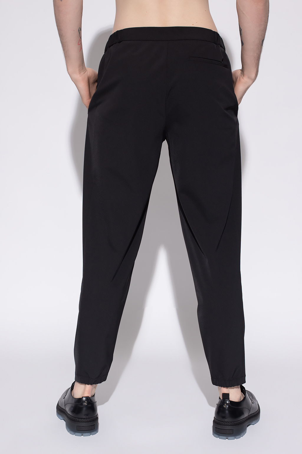 Emporio Armani trousers Striped with stitching