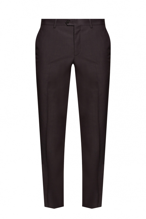 Billionaire Pleat-front trousers with logo