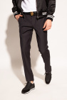 Billionaire Pleat-front trousers with logo