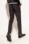 Billionaire Pleat-front trousers with logo