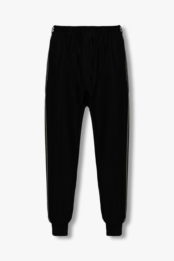 Relaxed-fitting satin trousers od Y-3 Yohji Yamamoto