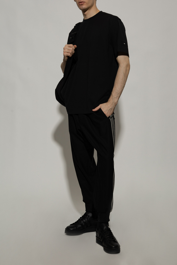 Y-3 Yohji Yamamoto Relaxed-fitting sublevel trousers