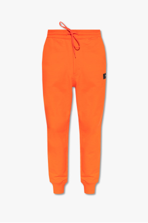 decibel plaid pants with orange tape c12776d blu