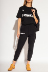 Y-3 Yohji Yamamoto BLACK Sweatpants with logo