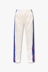 ADIDAS Originals cream Satin trousers with logo