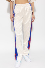 ADIDAS Originals cream Satin trousers with logo