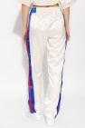 ADIDAS Originals cream Satin trousers with logo