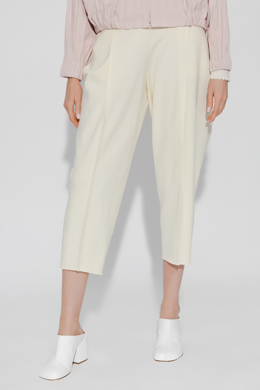 Issey Miyake Camela trousers with stitching details