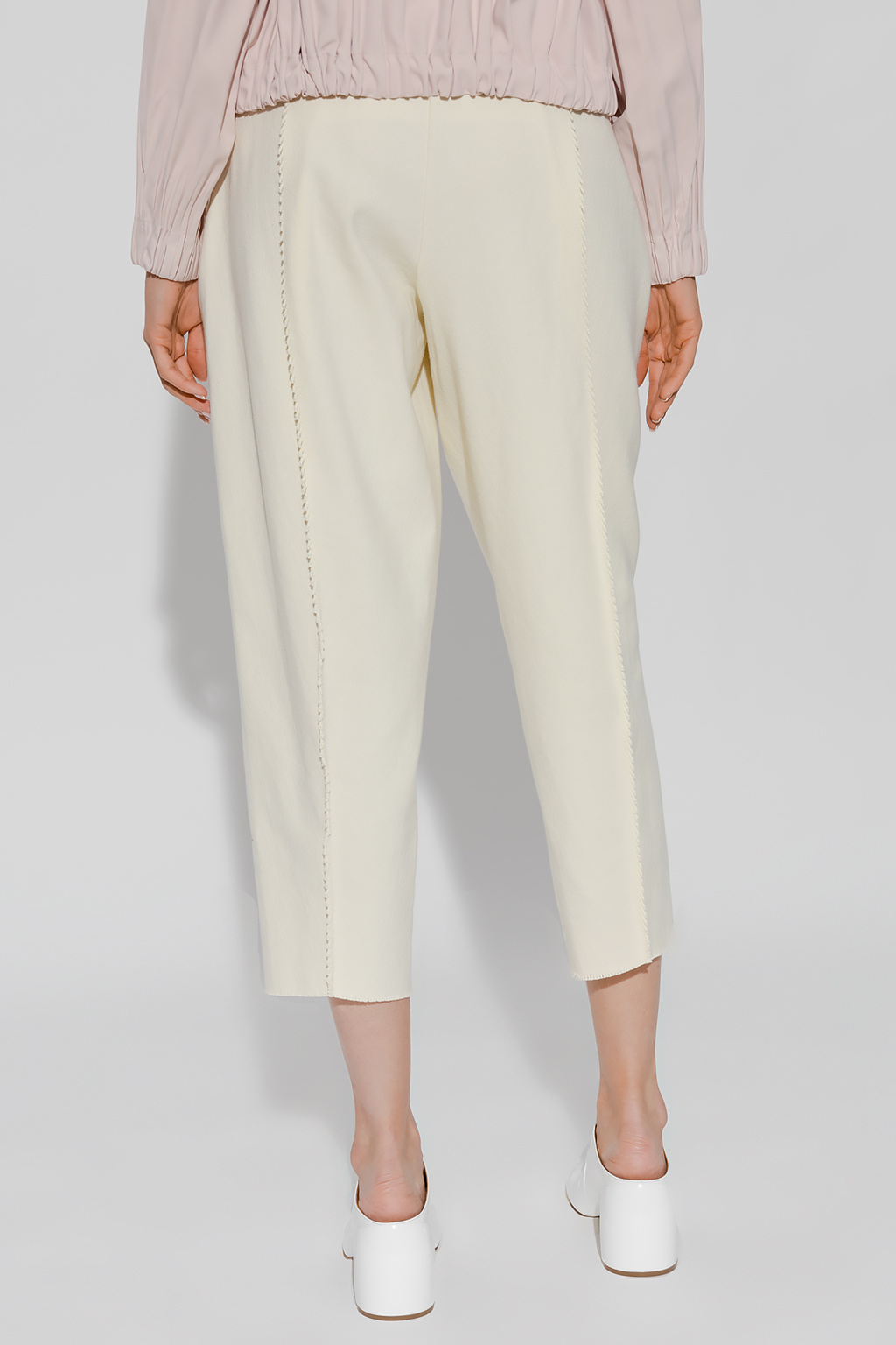 Issey Miyake 1-shorts trousers with stitching details