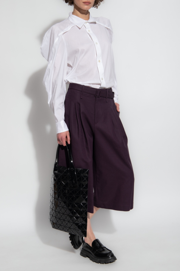 Issey Miyake Belted wide trousers