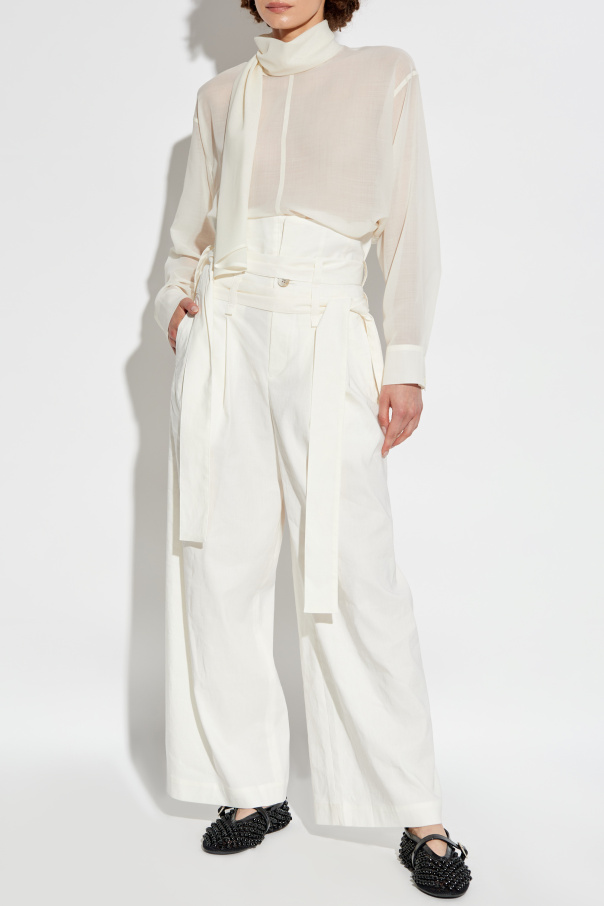 Issey Miyake High-waisted trousers