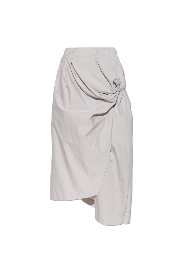Asymmetric skirt with draping od Issey Miyake