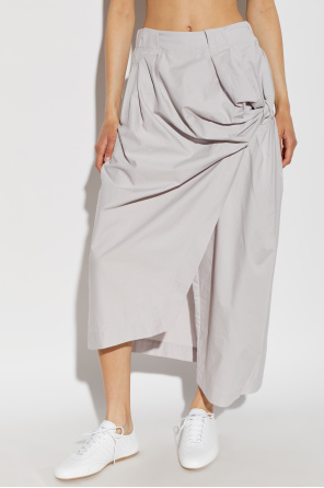 Issey Miyake Asymmetric skirt with draping