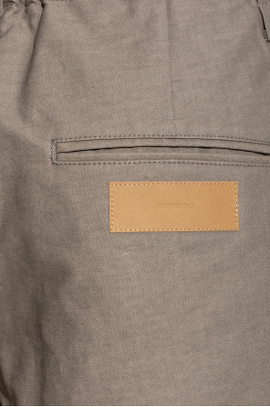 Issey Miyake Spodnie z szerokimi nogawkami