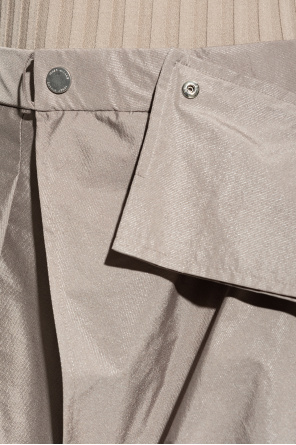 Issey Miyake Spodnie z szerokimi nogawkami