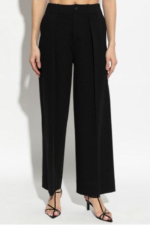 Issey Miyake Spodnie z szerokimi nogawkami