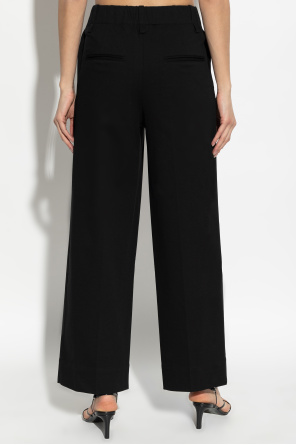 Issey Miyake Spodnie z szerokimi nogawkami