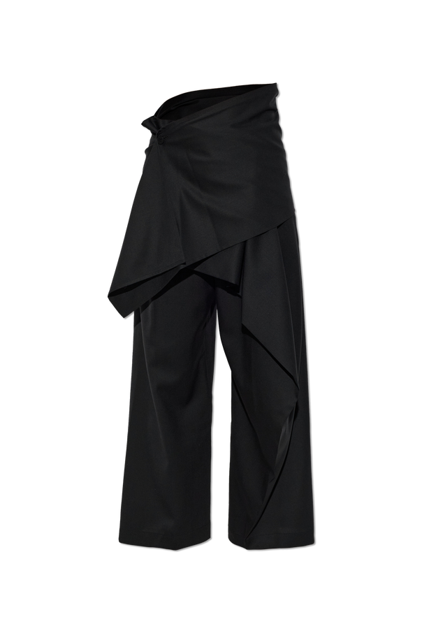 Wide-leg trousers with wrap panel od Issey Miyake