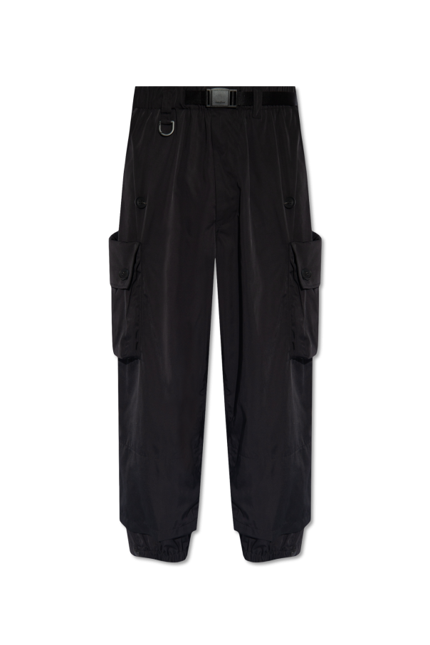 Y-3 Yohji Yamamoto Spodnie z szerokimi nogawkami