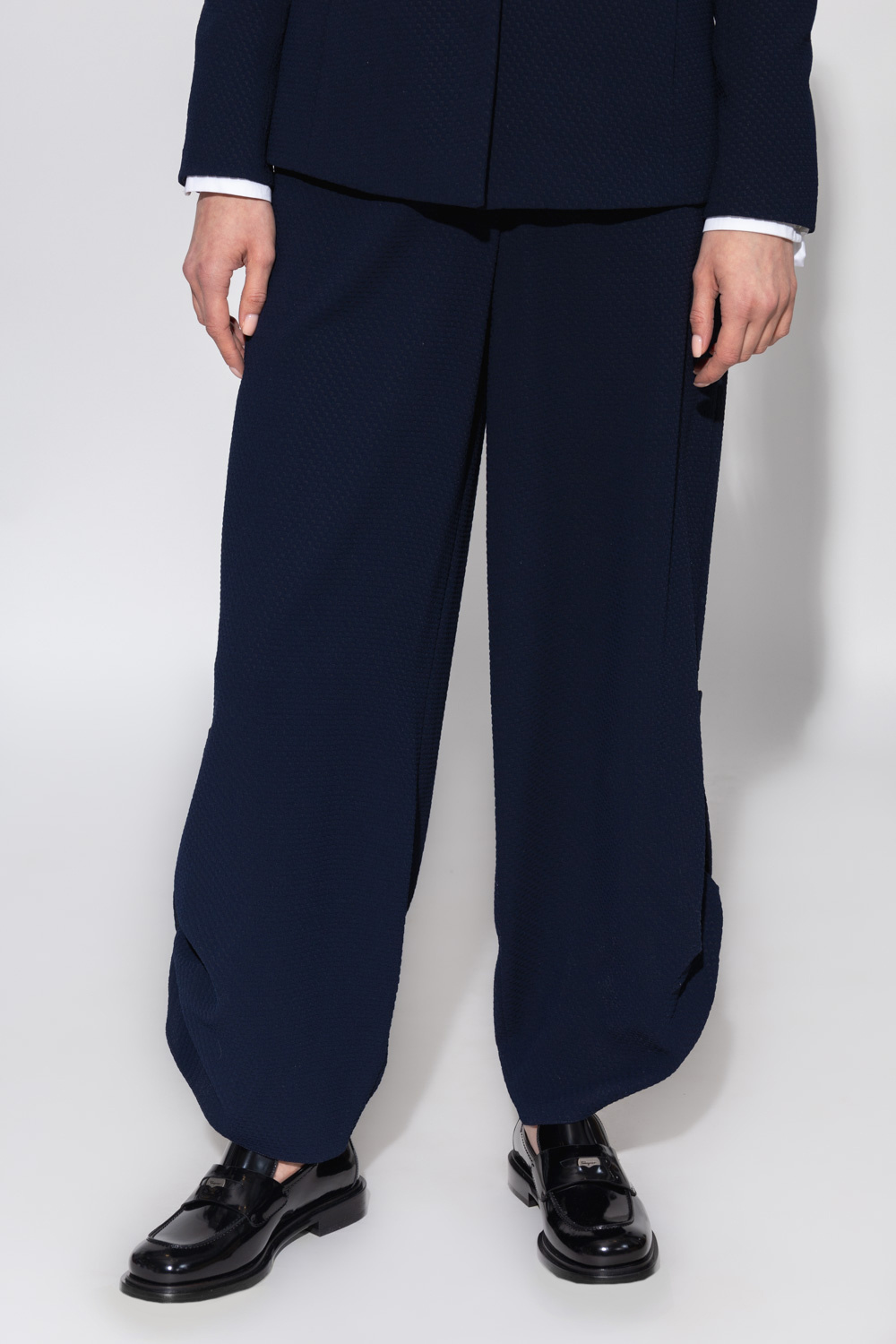 Emporio Armani Textured trousers