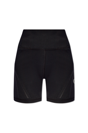 Cropped leggings with logo od tubular adidas by Stella McCartney