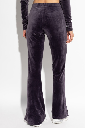 ADIDAS Originals Velour trousers with flared legs