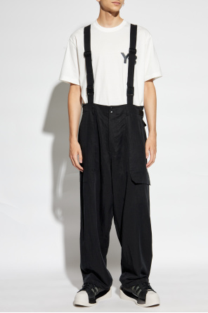 Y-3 Yohji Yamamoto Spodnie z szelkami