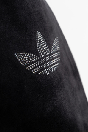 ADIDAS Originals Welurowe spodnie z rozszerzanymi nogawkami