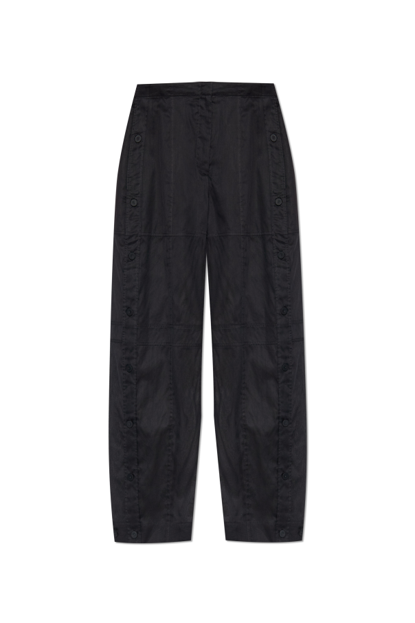 JIL SANDER Trousers with fastenings