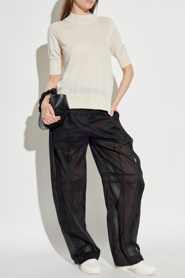 JIL SANDER Trousers with fastenings