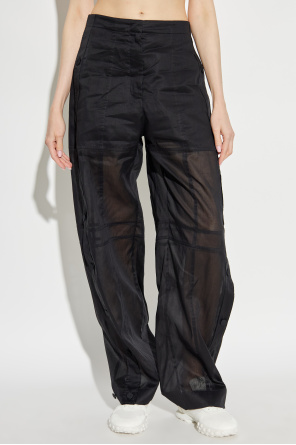 JIL SANDER Trousers with fastenings