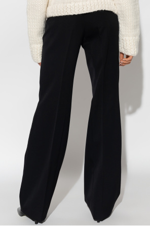 JIL SANDER Wool pleat-front trousers