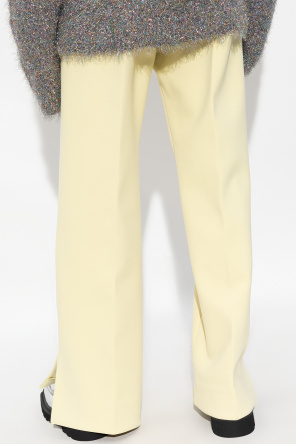 JIL SANDER Relaxed-fitting pleat-front trousers