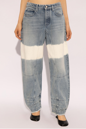 JIL SANDER Jeans with a bleaching effect