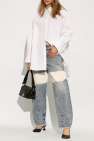 JIL SANDER BLUE Jeans with a bleaching effect