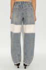 JIL SANDER BLUE Jeans with a bleaching effect