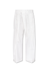 JIL SANDER WHITE Oversize trousers
