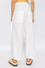JIL SANDER WHITE Oversize trousers
