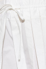 JIL SANDER WHITE Oversize trousers