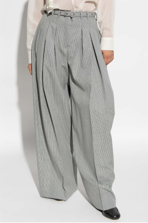 JIL SANDER Plaid patterned pants