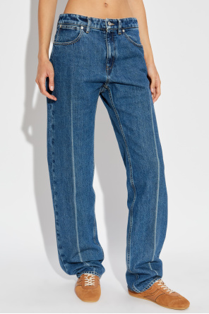 JIL SANDER Jeans mit dekorativen Hosenbeinen