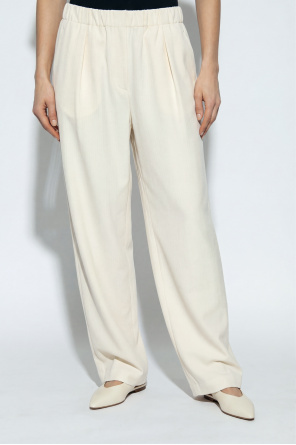 JIL SANDER Pantalones de lana de pierna ancha