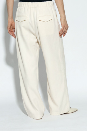 JIL SANDER Pantalones de lana de pierna ancha