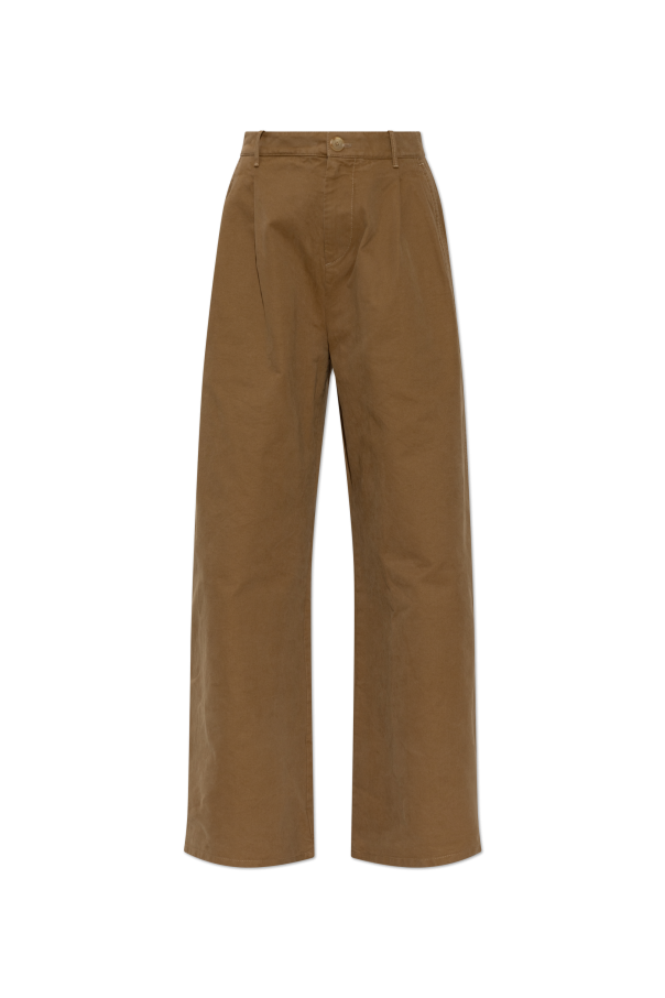 Cotton pleated trousers od JIL SANDER