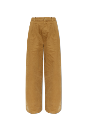 Pantalones de algodón con pinzas