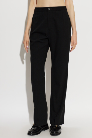 JIL SANDER Calças de lã vincadas