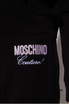 Moschino Logo-embroidered sweatpants