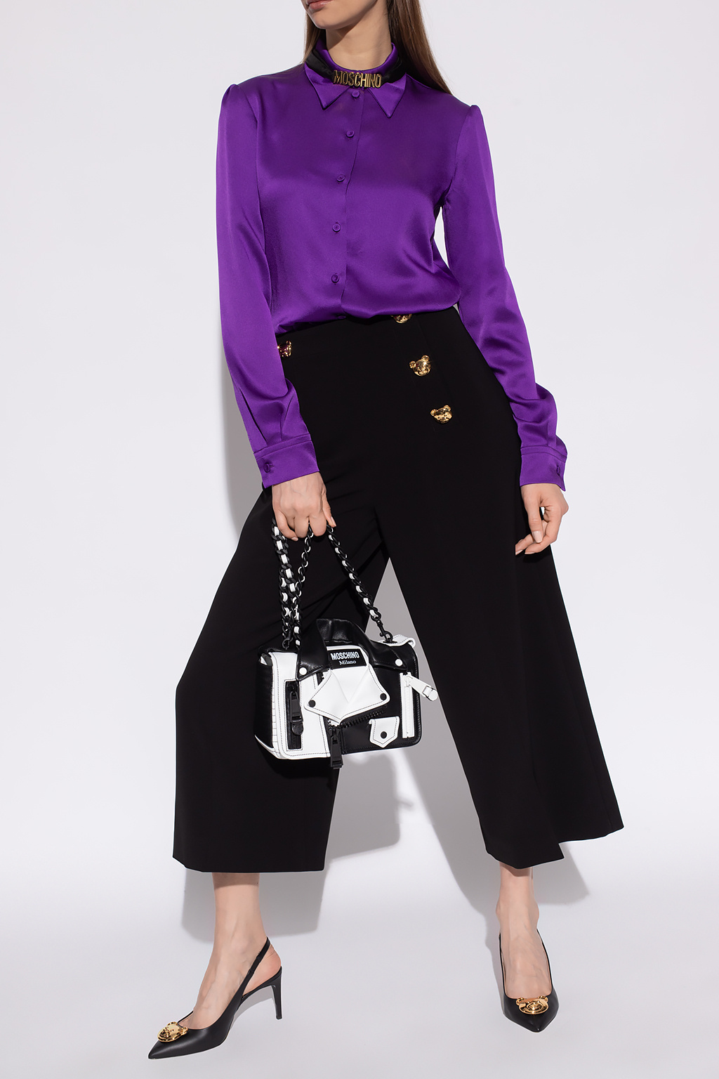 IetpShops højtaljede Felisia jeans brede ben | Women's Clothing Moschino Culotte
