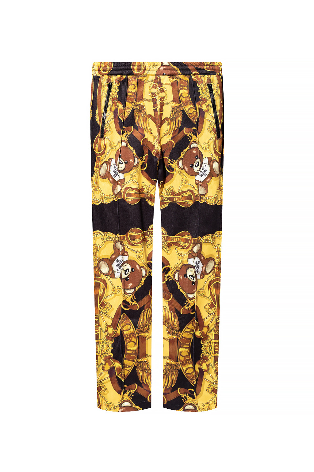 Moschino tapered stretch-cotton trousers - Yellow