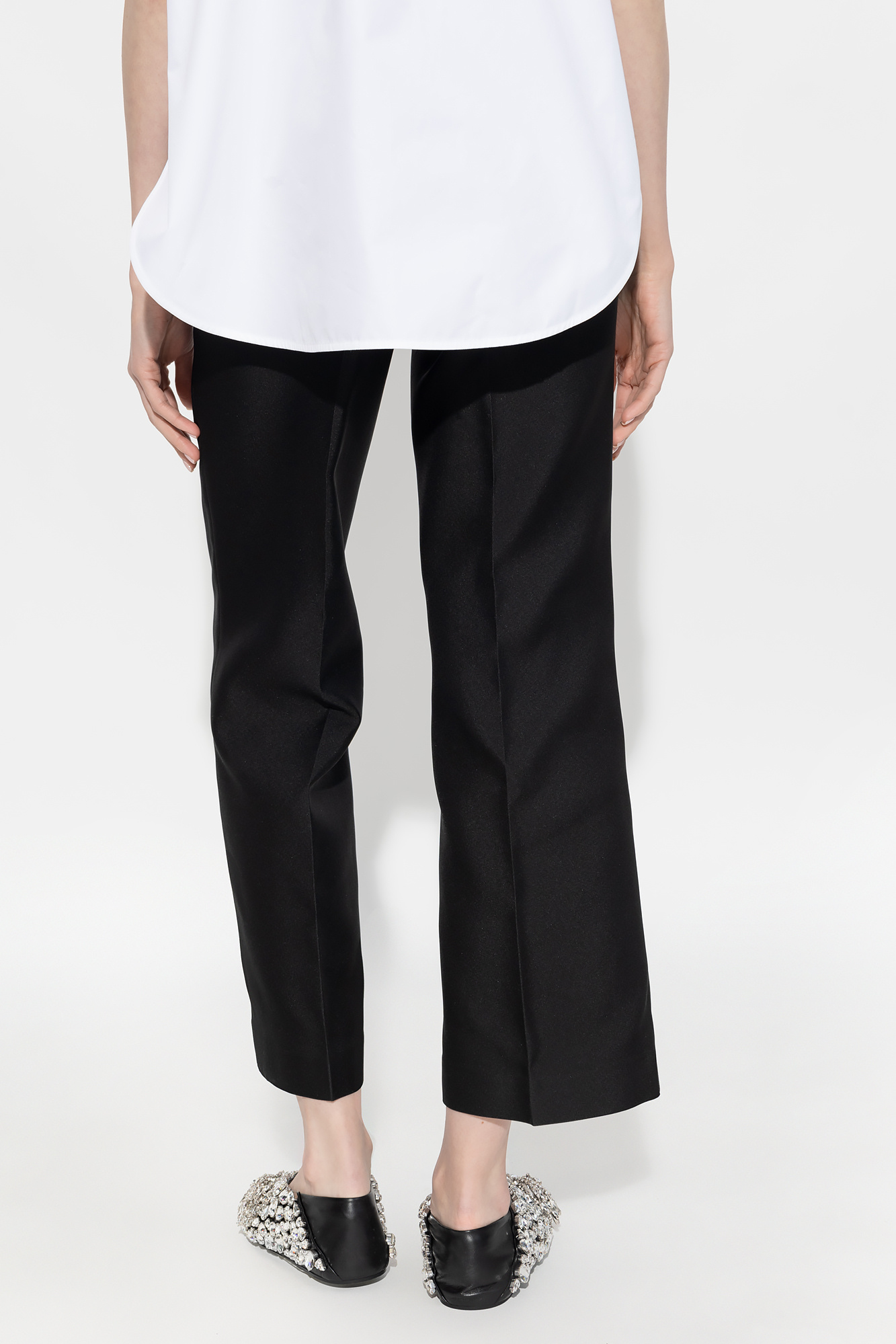 JIL SANDER Pleat-front shorts trousers